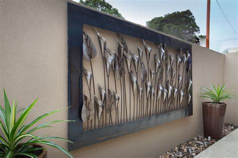 tinting metal wall decor for outside of house|hanging metal walls outside.